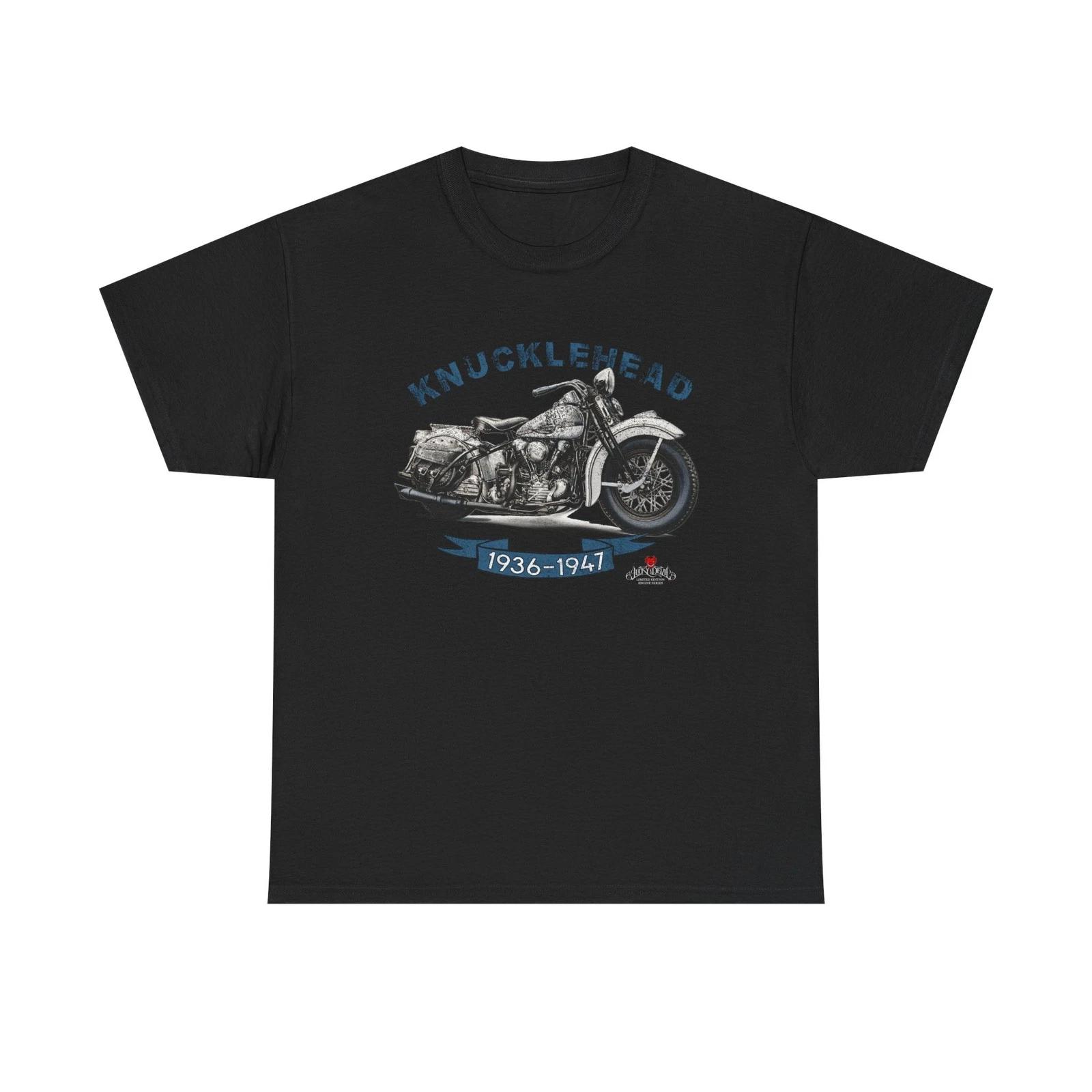 Knucklehead Vintage Motorcycle Logo Tee | Motorcycle Humor, Moto Shirt 4XL