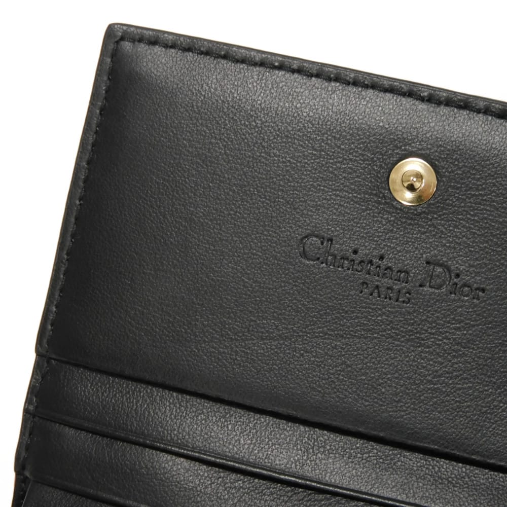 Used 10656 Dragon & Fire Compact Wallet 7941 Patent Embossed Multicolor Logo Charm Orange Red Unisex from Japan