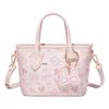 Women's Printed Crossbody Basket Bag
