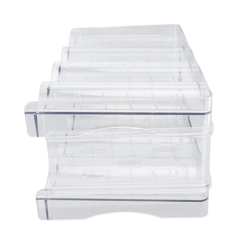 Stackable Water Bottle Organizer Double Layer Transparent Plastic Desktop Cup Storage Rack for