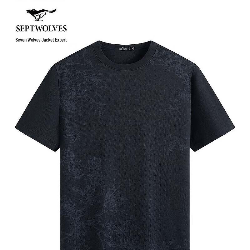 SEPTWOLVES Men s Casual Cool Round Neck T-Shirt 170/88A/L