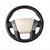 DIY Custom Car Steering Wheel Cover For Nissan Patrol 2011-2017 Infiniti QX56 2011-2013 QX80 Leather Braid For Steering