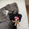 Casual texture simple bucket bag spring new women's shoulder bag beautiful foreign trend crossbody bag