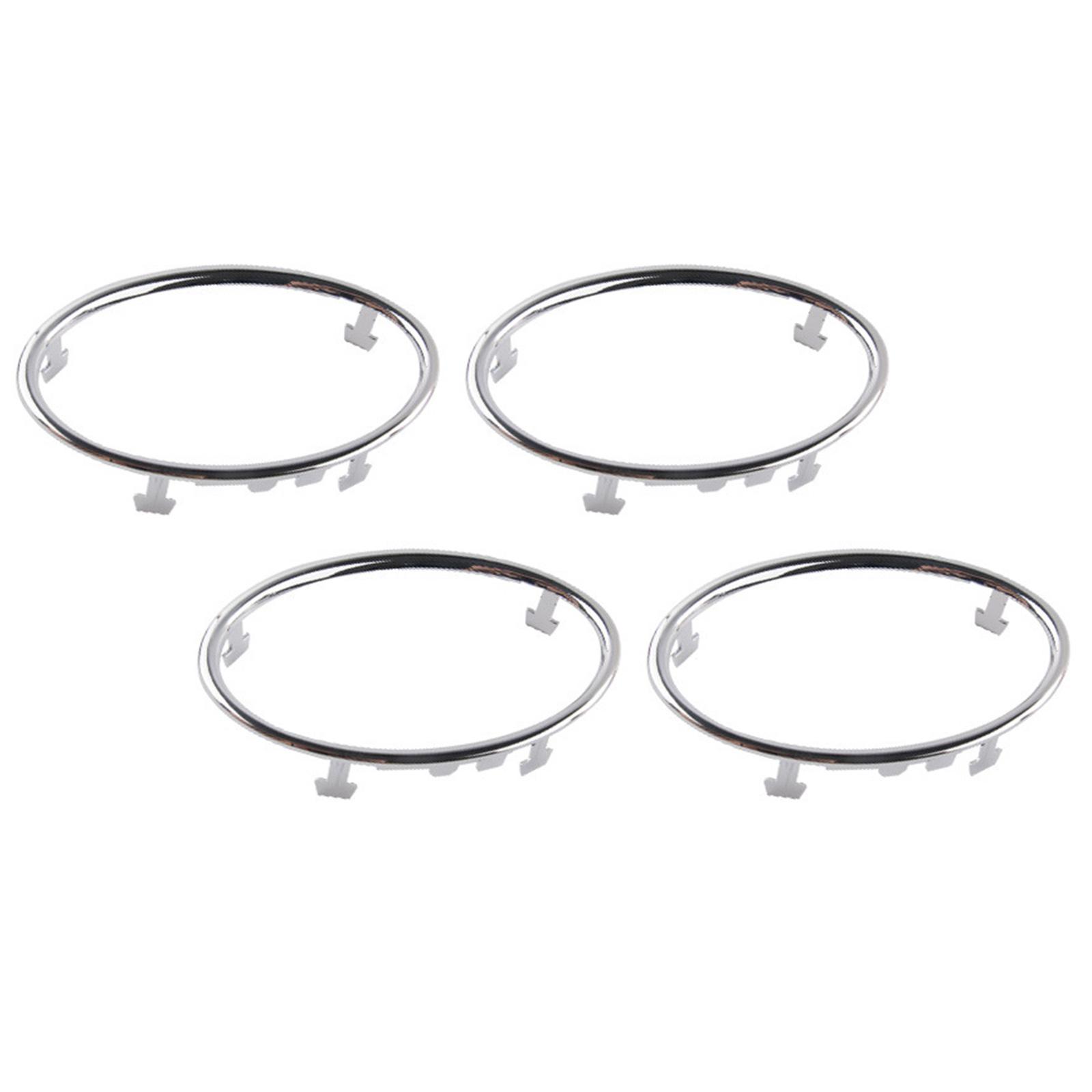 

4 шт. Автомобильный кондиционер отделка выходного отверстия крышка украшения круг кольца наклейка автомобильный аксессуар для роскошного салона сенсорный 2