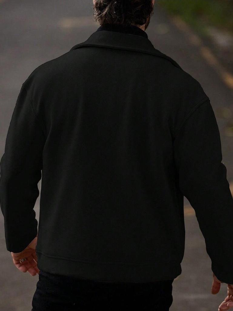 Men's Loose Casual Woolen Coat for Cross-Border Trade