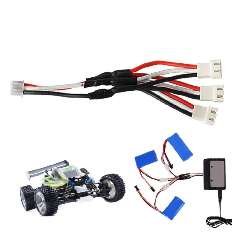 Professional XH Male to Female3P Balancer Cable Extenders With 24AWG Conductors For 7.4V 18650 Battery Charging Stations