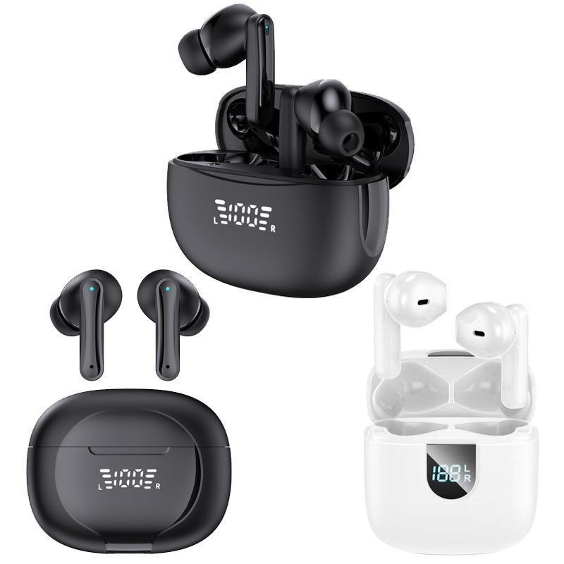 AI-Powered In-Ear Wireless Sports Noise Cancelling Headphones with Digital Display & Long Battery Life