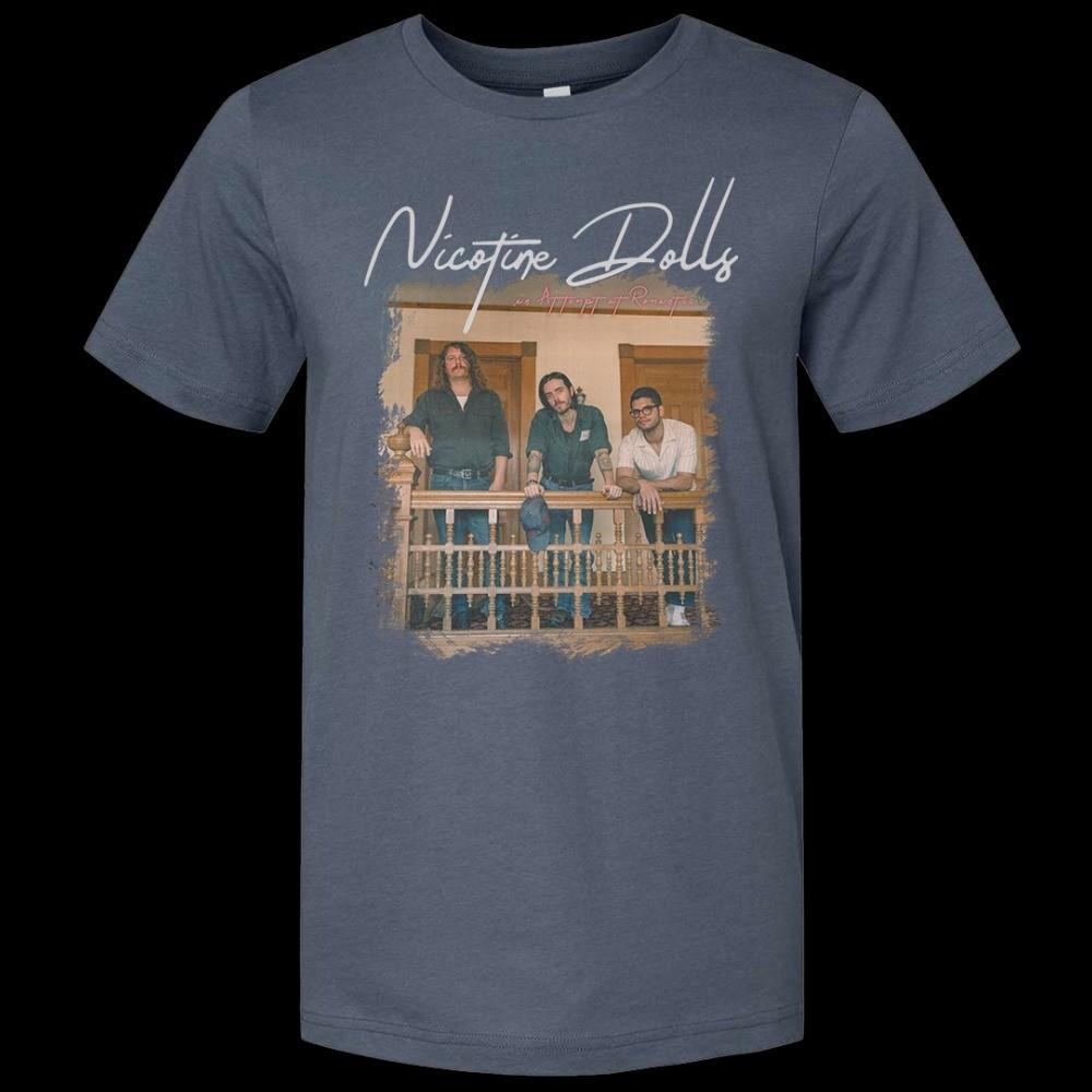 Vintage Nicotine Dolls Band Gift For Fans Gray S to 5XL Concert Shirt PN385 Unisex T-Shirt