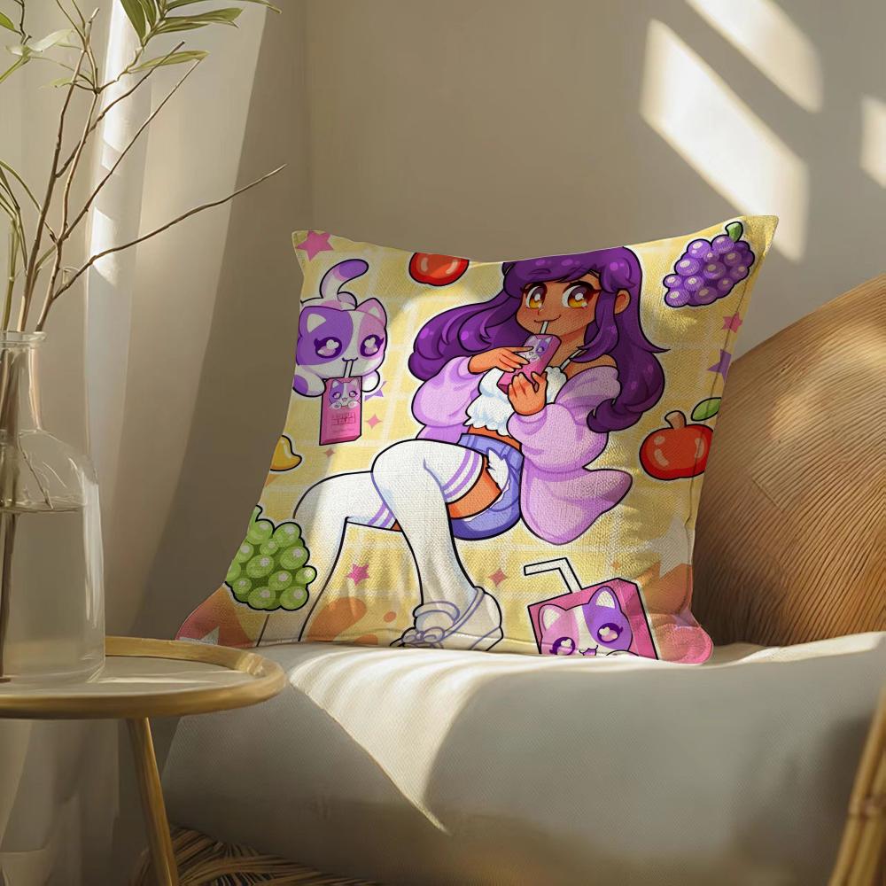 Cartoonaphmaudecorative Pillow Case Pillowcase, Double-Sided Printed, Sofa Cushion, Bedroom Headboard