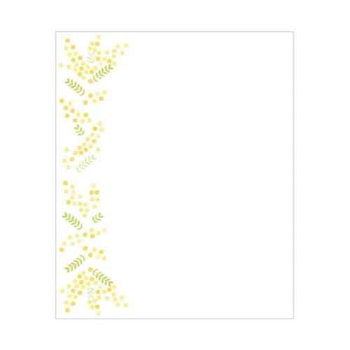 Kamiiso SAIEN Kaishi Paper, Kaishi de saison3, Mimosa, 175mm x 145mm, 20 Sheets, No. 3049