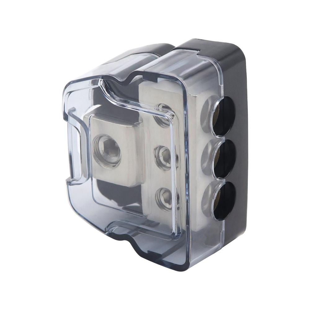 3 Way Distribution Block Car Audio Power Wire Splitter  0 Gauge in  4 Gauge Out