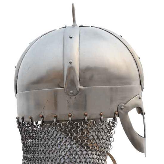 Gjermundbu Helmet with Aventail Viking Helmet Medieval Steel Armor Wearable LARP Reenactment Cosplay Gift