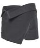 Peulleeoeob Asymmetrical Folded Skirt (Fl-272_Dark Gray)