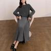 Warm Pleated A-line Knit Skirt - Winter Versatile Commute