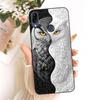 Per ASUS ZENFONE MAX PRO M2 ZB633KL ZB631 KL ZB630KL Custodia per Telefono Gatto Cartone Animato Fiore Farfalla Cover Nera in Morbido Silicone
