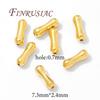 7.3mm*2.4mm Beads 18K Gold Plated Spacer Beads Necklace/Bracelets Accessories,Separators For Beads,DIY Jewelry Making Supplies,