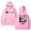 Hot Rapper Maka Music Album Tour 2025 Double Sided Cover Print Hoodie Unisex Hip Hop Punk Streetwear Men Women Fleece Sweatshirt