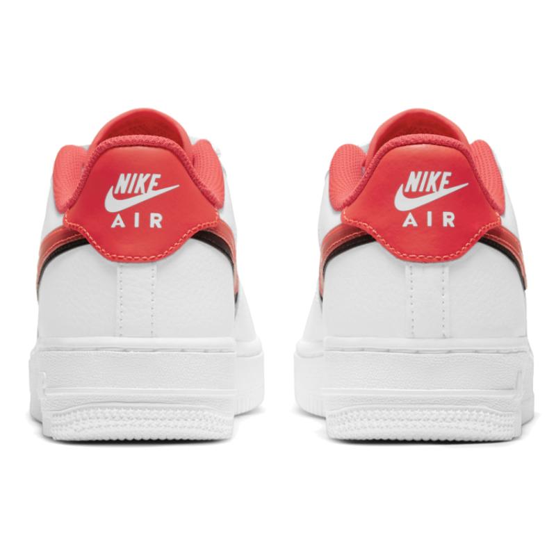 Nike Air Force 1 LV8 Double Swoosh Bright Crimson GS Sneakers CW1574-101
