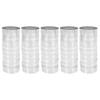 50 Pcs Circular Stainless Steel Tart Ring Tower Pie Cake Mould Baking Tools Perforated Cake Mousse Ring,8cm