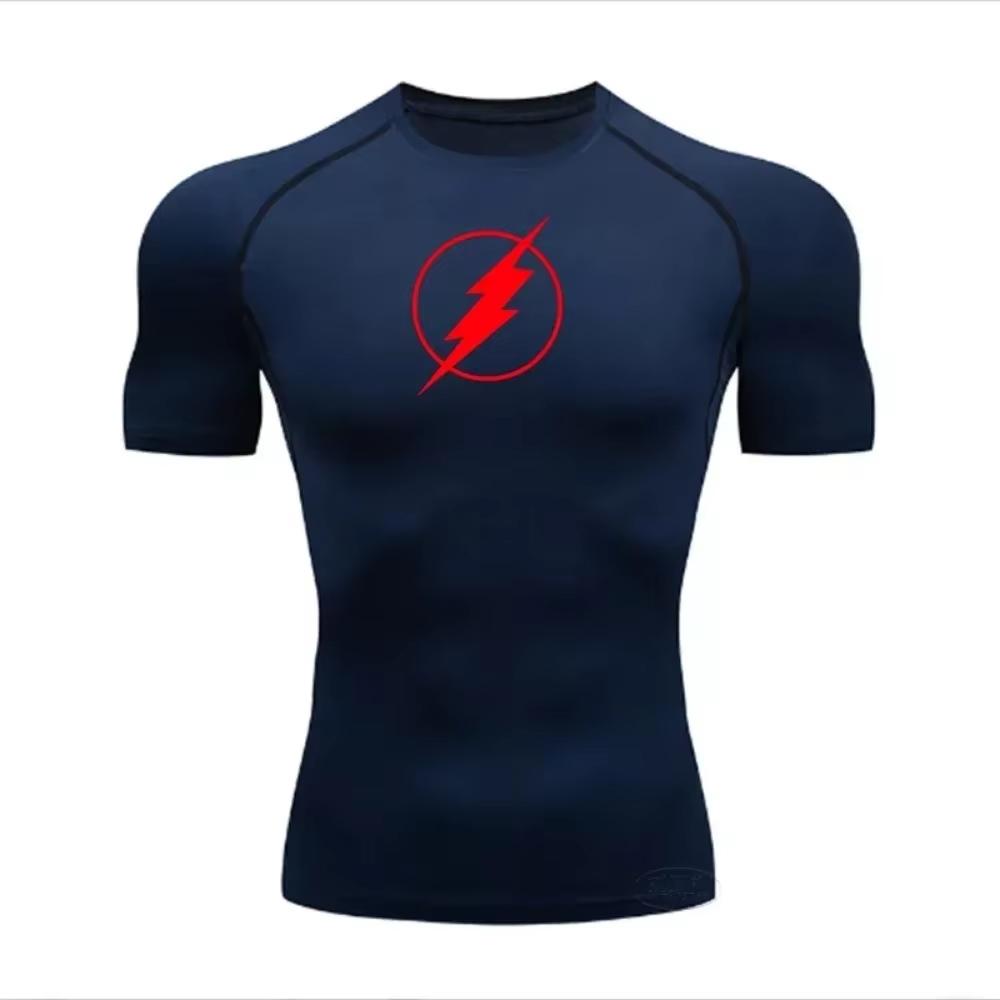 Jogging Quick-drying Breathable Top Summer Men's Running Compression T-shirt Short-sleeved T-shirt Gym Fitness Shirt ZY0025