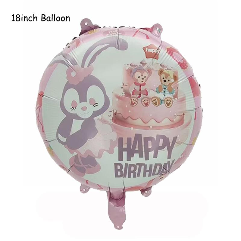 Disney Story  Lina Bell And Stellalou Cartoon Balloons Birthday Decor Baby Shower 32inch Number Foil Balloons Wedding Supplies