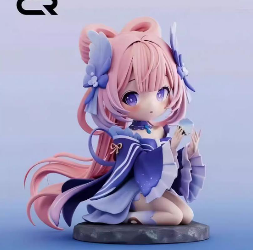 11cm  Q-version Coral Palace Kokomi Genshin Impact Anime Figure Scene Car Ornament Gift Present