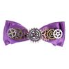 Steampunk Gear Violettes Band mit Schleife, Haarspangen, Entenschnabel-Clip