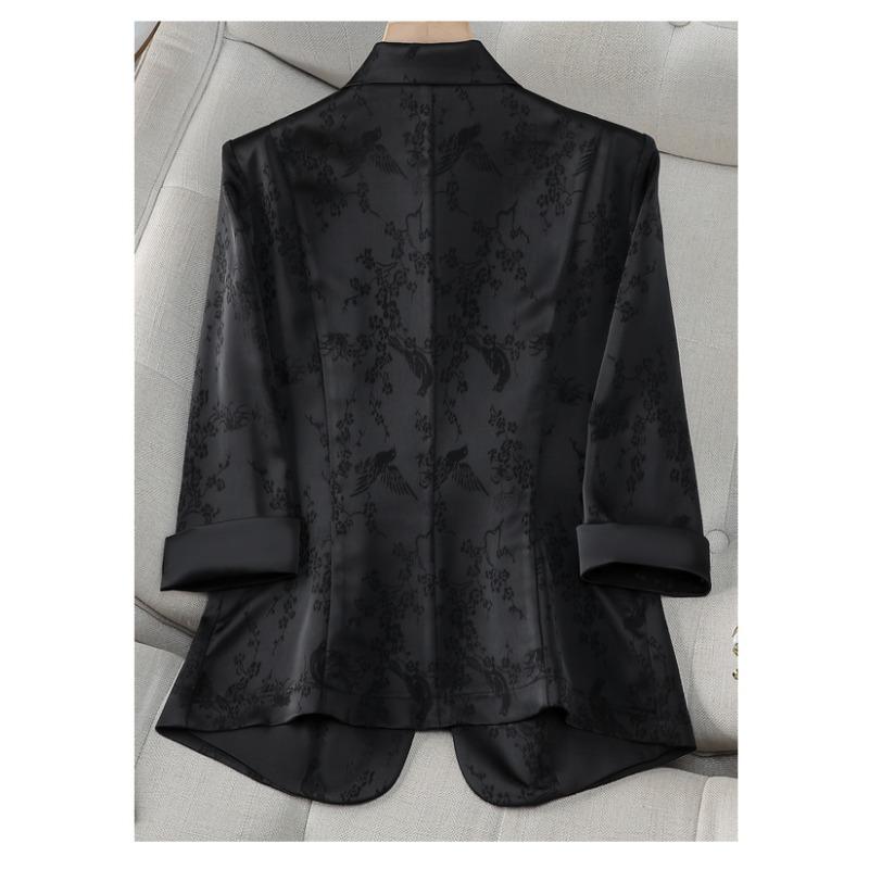 Classic White Summer Jacket for Women, Short Slim-fit Style with High-end Texture