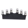 Folk Guitar String Tuning System Metal Guitar Ferrule Bridge Tuning Device for Tone Volume Sustain Improvement Black
