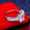 Accessories, Square Zircon Rings, Fashion Women'S Band Hand Accessories