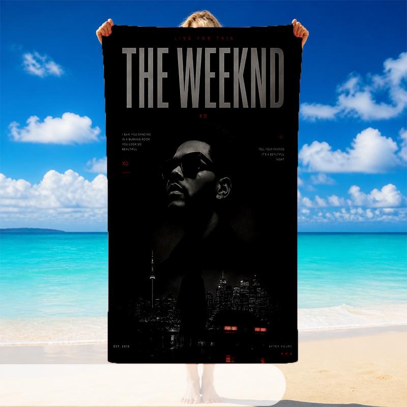 The Weeknd Plaj Havlusu, Plaj Yüzme Havuzu Seyahat Tatili İçin Yumuşak Büyük Emici Havlu
