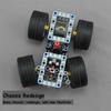 MOC Basic Car Chassis for Sports Car Modification Support Redesign Motors Shock Absorbing Steering Suspension Building Blocks