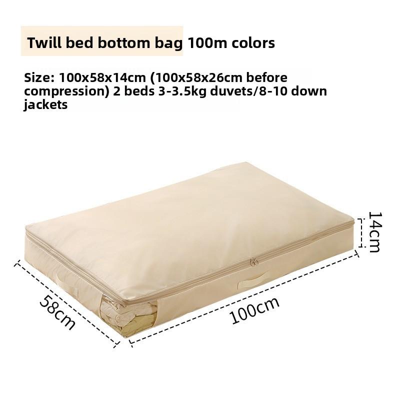 Hanging Clothes Storage Bag With Compression Design For Bedroom Organization