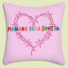 Manana Sera Bonito Karol G Pillow Covers Cartoon Sofa Decorative Home Double-Sided Printing Short Plush Cute Cushion Cover
