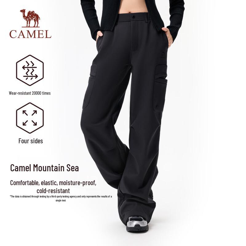 Camel Women's Fleece-Lined Casual Stretch Pants
