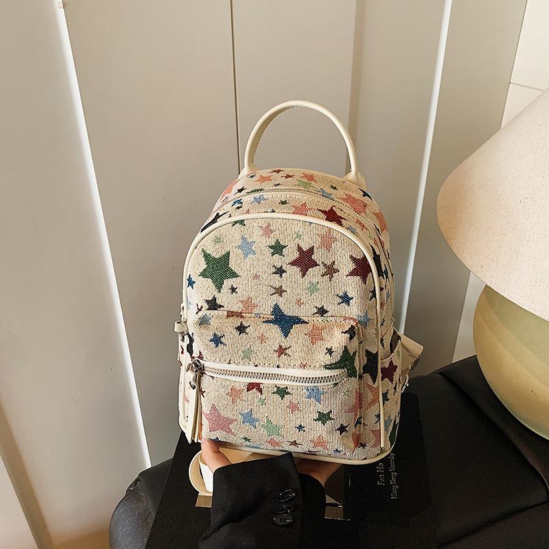 

Рюкзак Женский нишевый повседневный портативный кампусный стиль студенческий школьный рюкзак с чувством тренда дорожный рюкзак белый