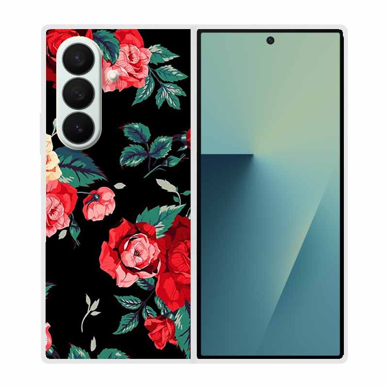 Etui Na Samsung Galaxy Fold 7 Etui Fajne Kosmiczne Zwierzęta Przezroczyste Twarde Etui Na Telefon Na Galaxy Z Fold7 5G 2025 Tylna Pokrywa Z fold7 Capa