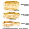Zinc Zinc Zinc Alloy Simple Metal Bracelet Geometry Wide Side Bangle Personality Exaggerated Bracelet  Daily