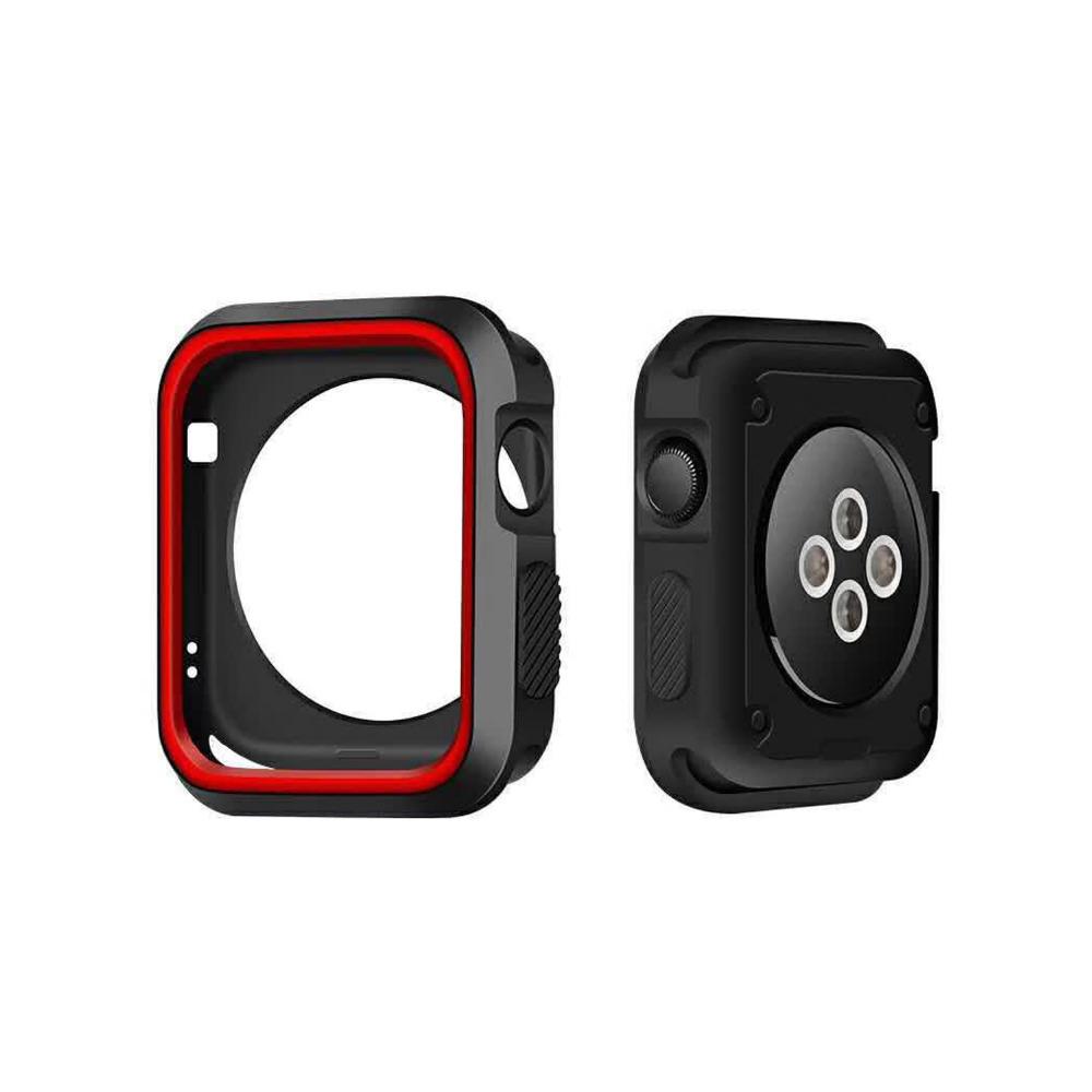 Funda de PC para Apple Watch series 6 SE 5 4 3 44mm 40mm iwatch 42mm/38mm carcasa protectora de silicona