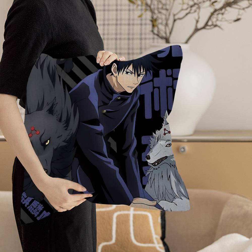Fushiguro Megumi Pillow Anime Pillow Sofa Bed Head Pillow Cover Cushion Cover 45X45 Cm Fashion