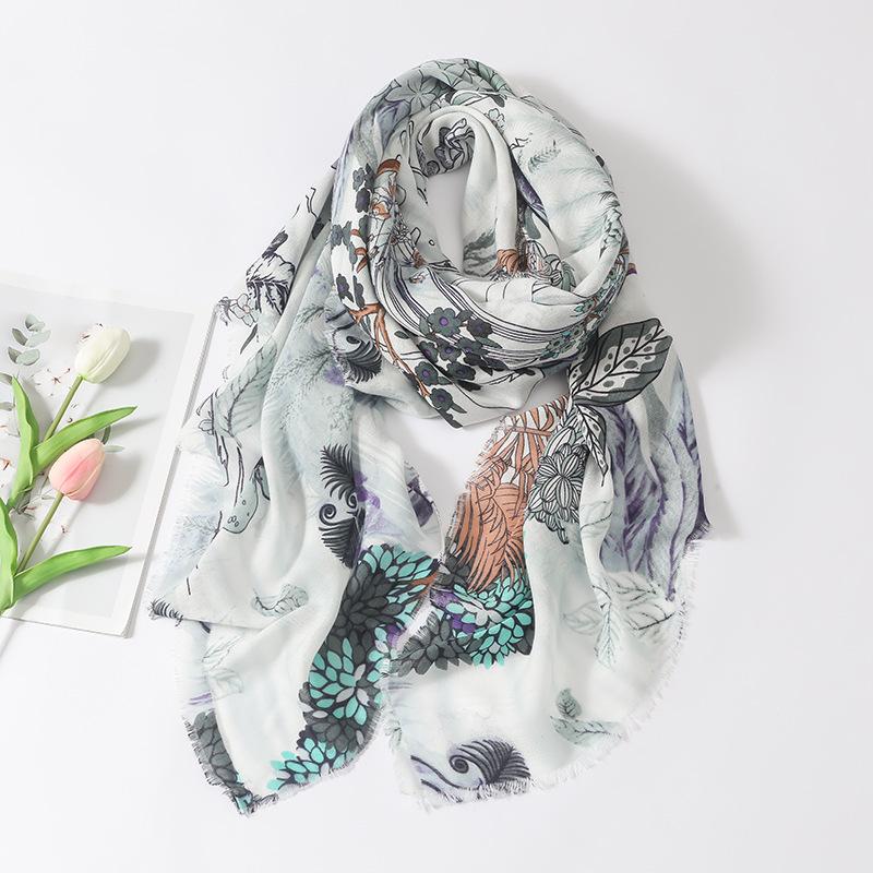Fashion Oversized Fringe Square Viscose Shawl Scarf Lady High Quality Wrap Pashmina Sjaal Bufandas Muslim Hijab 135*135Cm