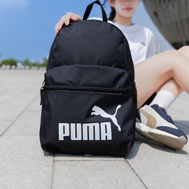 New PUMA Fabric Backpack Large Size Unisex Black 091375-01