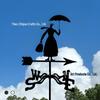Weather Vane Ornament: Outdoor Wrought Iron Spray-Painted Roof Decoration Metal Craft