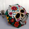 Sugar Skull, Day of the Dead Theme 8 Bone Hand Automatic Folding Umbrella, Compact and Portable Design, A Perfect Gift for Birthday, Christm
