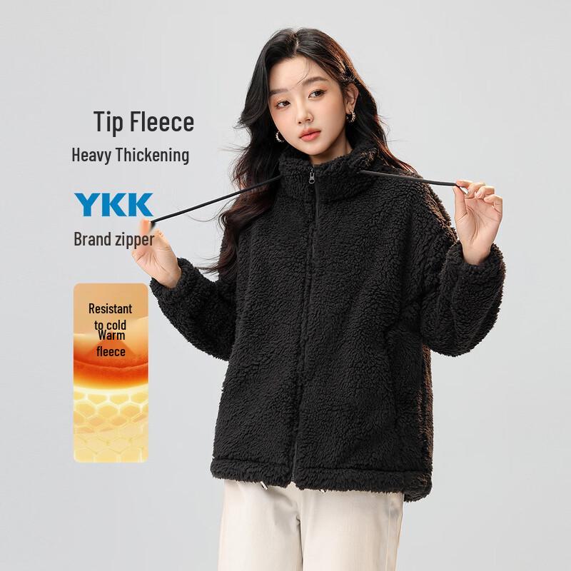 SNOWFLYING Women s Stand Collar Fleece Jacket XL