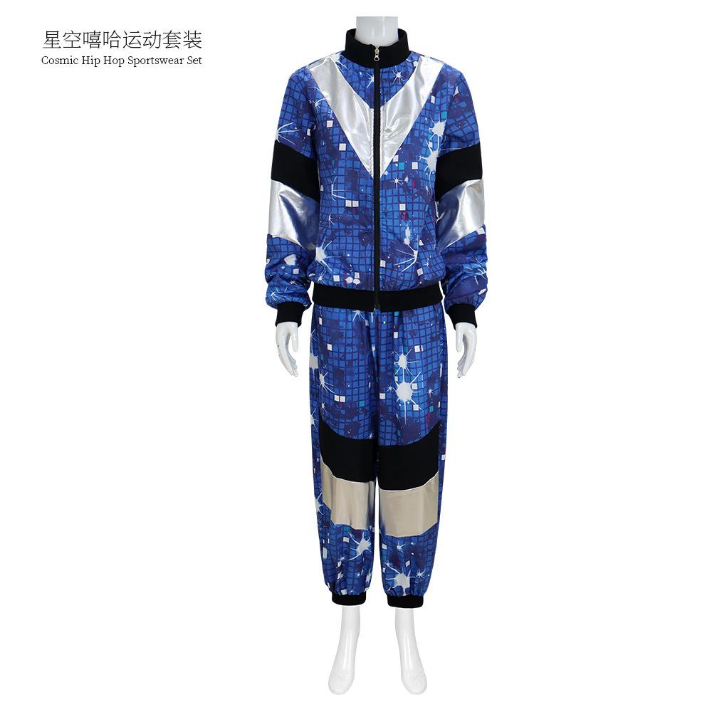 

Anime 90s 80s Hippie Disco Costume Street Dance Uniform Cosplay Retro Fantasy Fancy Dress Up Party Clothe Vintage Tracksuit Cos 2XL 60-65kg красный