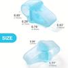 2pcs/1pair Soft Gel Toe Separators for Men and Women, Big Toe Spacer Cushion Pads with 2 Loops, Blue/Transparent