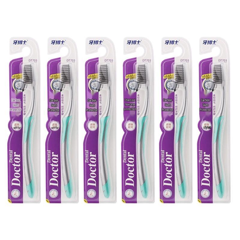 Dr. Dental Carbon Silk Gum Care Toothbrush (6-Pack)