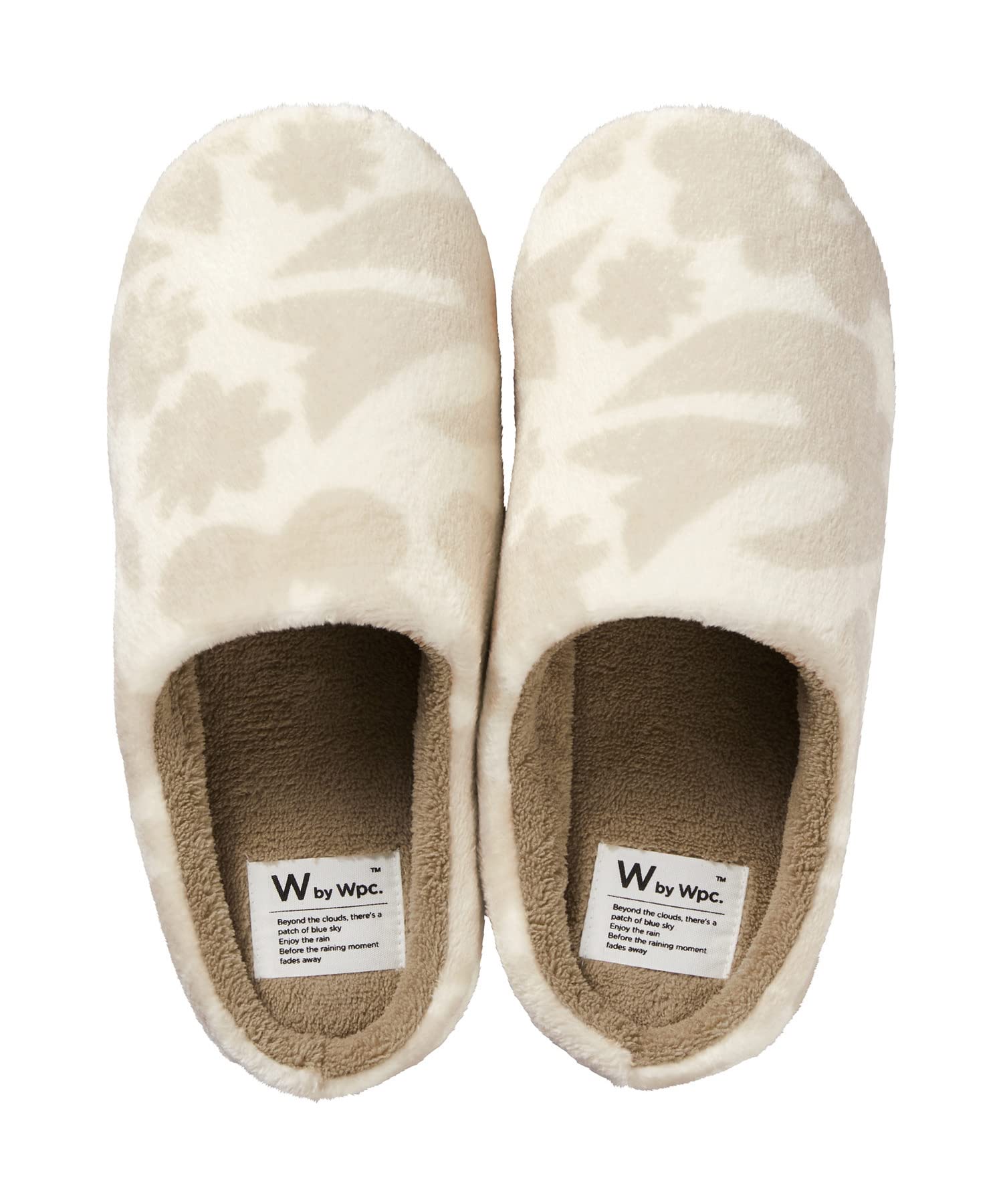 Patterns Fluffy Room Shoes Flower and Bird Offset Wpc W083-133 4730₽