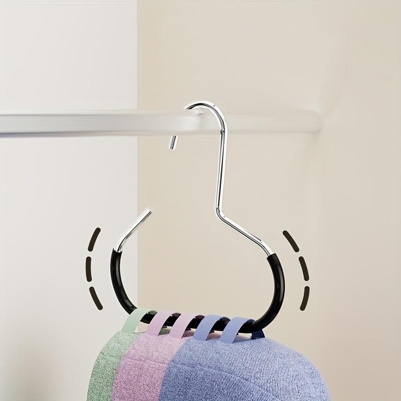 5pcs Clothes Accessories Hanger Cap Ties Belt Underwear Hook No Trace Non-slip Hat Rack Wardrobe Organizer Cap Ties Belt Storage